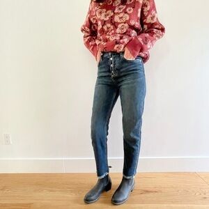 NWT Current/Elliott The Exposed  Fly Vintage Cropped Slim Jeans - 26